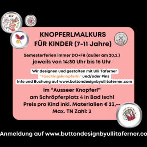 "KI10", 13.2.2026 Knopferlmalkurs für Kinder "Fasching"