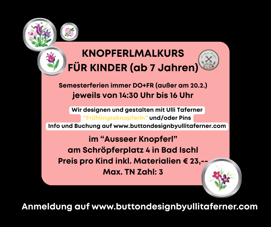 "KI11", 19.2.2026 Knopferlmalkurs für Kinder "Frühling"